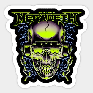 Megadeth Â€“ 35 Years Of Vic Sticker